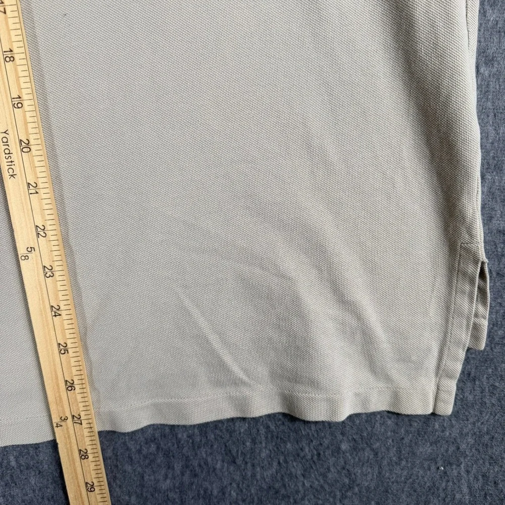 Polo Ralph Lauren Polo Shirt Mens XL Grey‎ Tan Beige Short Sleeve Pique Cotton